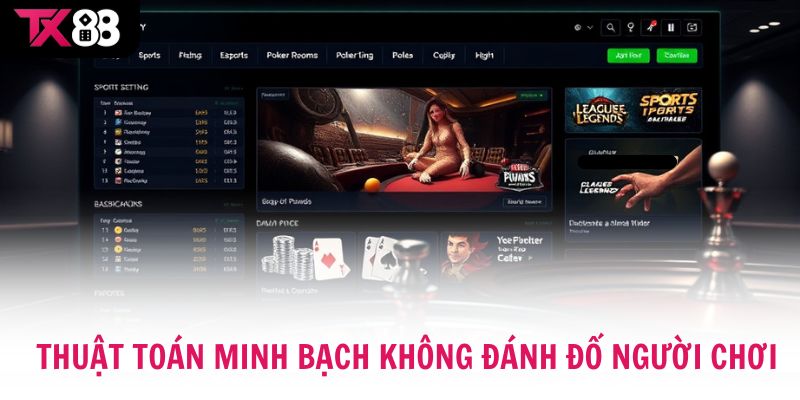 Game bài TX88 sở hữu thuật toán minh bạch không đánh đố người chơi